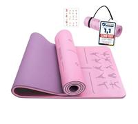OUTDOUSE Esterilla Yoga,Esterilla Fitness Antideslizante,10mm TPE Colchoneta Gimnasia, para Pilates,Deporte,Gimnasia,Estiramientos, Esterilla Deporte con bandolera 183x61cm