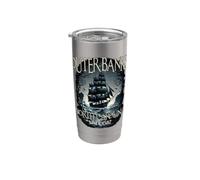 Outer Banks Carolina del Norte desde 1587 Barco de tormenta vintage Vaso térmico de acero inoxidable de doble pared