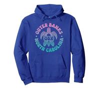 Outer Banks Carolina del Norte Turtle Beach Surf Souvenir Sudadera con Capucha, Unisex para Adultos, Azul Real, XL