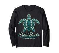 Outer Banks Mandala Tortuga Carolina Tropical Beach Manga Larga