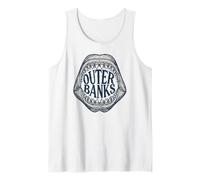 Outer Banks North Carolina Shark | Visita OBX Merch Vacaciones Camiseta sin Mangas