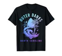 Outer Banks North Carolina Surfing surf Vintage Surfer Camiseta