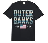 Outer Banks USA Diseño de Cangrejo costero Comfort Colors Adult Heavyweight T-Shirt