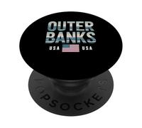 Outer Banks USA Diseño de Cangrejo costero PopSockets PopGrip Adhesivo