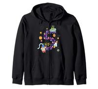 Outer Space 5 Year Old 5th Birthday Party Camiseta Niños Niñas Sudadera con Capucha
