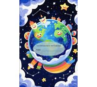 Outer Space Composition Notebook | Earth & Constellation Night View | 6x9” Kids & Teens Journal with Blank, Lined & Dotted Pages - 150 Total