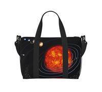 Outer Space Galaxy Solar System - Bolsa de viaje impermeable con estampado de galaxia, bolsa de viaje para fin de semana para gimnasio durante la noche