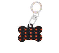 Outer Space Galaxy Solar System Printing 1 pc Dog Bone Shape ID Tags de doble cara con llavero artesanal para mascotas