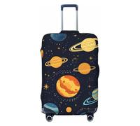 Outer Space Planet - Funda protectora para maleta, sistema solar, elástica, antiarañazos, a prueba de polvo, se adapta a 22-24 pulgadas, multicolor, M