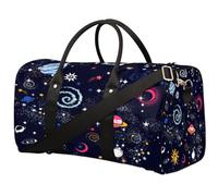 Outer Space Planets - Bolsa de viaje de viaje con diseño de universo, bolsa de gimnasio, bolsa plegable para fin de semana, bolsa con asa de equipaje para mujeres y hombres, Planetas del Espacio