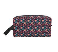 Outer Space Planets - Neceser de viaje de gran capacidad, unisex, almacenamiento diario, portátil, bolsa de cosméticos