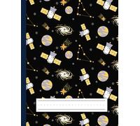 Outer Space - Primary Story Journal Composition Notebook for Grades K-2: Dotted Midline and Picture Space Notebook - Big Size 8.5'' x 11'' - 100 Pages - Wonderful Matte Cover Finished