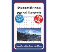 Outer Space Word Search Puzzle Book: Word Searches with Easy-to-Read Print about Planets, Stars, Galaxies and More | 6x9 inches, 110 pages | 50+ ... Gift for Vacations, Holidays, and Free Times