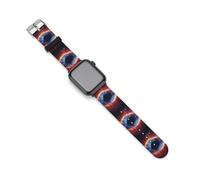 Outer-Spaces Nebula Galaxy Watch Band Compatible con Apple Watch Correas de silicona Correas de repuesto, 42mm/44mm, Silicona, Sin piedra preciosa
