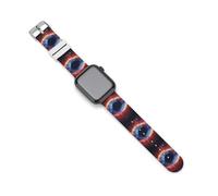 Outer-Spaces Nebula Galaxy Watch Band Compatible con Apple Watch Correas de silicona Correas de repuesto, 42mm/44mm, Silicona, Sin piedra preciosa