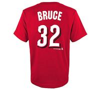 OuterStuff Jay Bruce MLB Cincinnati Reds Player Nombre & #Jersey camiseta roja para jóvenes (S-XL), M/10-12 US, Rojo