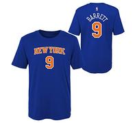 Outerstuff RJ Barrett New York Knicks #9 - Camiseta de manga corta, diseño con número y nombre de jugador azul, S