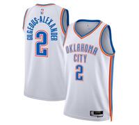 Outerstuff Shai Gilgeous-Alexander Oklahoma City Thunder NBA Kids Youth 8-20 Association Edition - Camiseta blanca Swingman, Shai Gilgeous-Alexander Oklahoma City Thunder White, 14-16