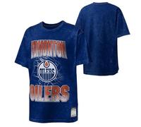 Outerstuff Time to Shine NHL_Eishockeyteams Junior Camiseta, Azul, aceite Edmonton., 14-16 años