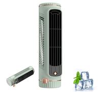 Outfany Cooling Ace, Briza ac Silencioso, Oscilación de 90º, 3 Velocidades, Mini Aire Acondicionado Portatil de Mesa con Luz, Enfriador de Aire para Oficina, Hogar y Dormitorio (Verde)