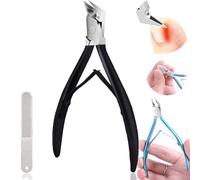 Outfany Easyclip,Libiyi Easyclip,Grishay Easyclip,Libiyi Nail Clippers,Libiyi Outfany Easyclip,Wide Opening Non-Slip Straight Blade Nail Clippers (Black)