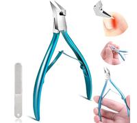 Outfany Easyclip,Libiyi Easyclip,Grishay Easyclip,Libiyi Nail Clippers,Libiyi Outfany Easyclip,Wide Opening Non-Slip Straight Blade Nail Clippers (Blue)