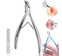 Outfany Easyclip,Libiyi Easyclip,Grishay Easyclip,Libiyi Nail Clippers,Libiyi Outfany Easyclip,Wide Opening Non-Slip Straight Blade Nail Clippers (Silver)