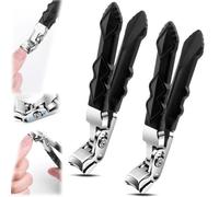 Outfany Nail Clipper,Outfany Toe Nail Clipper,Large Angled Head Toenail Clippers With Wide Opening,Ergonomic Angled Head Senior Toenail Clipper,Toenail Clippers For Seniors Thick Toenails (2pcs)