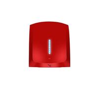 OUTFYT A904 Secador de Manos for baño doméstico de Hotel de inducción Totalmente automático, Secadora de Manos fría y Caliente de 1800 W de Potencia Blanco/Dorado,Secado rápido(Rojo)