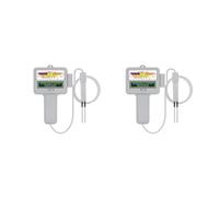 OUTFYT Comprobador De Cloro 2 En 1, Medidor De PH Y CL2, Monitor De Cloro For Piscinas, Spas, Detector De Calidad De Agua De Aguas Termales For Acuarios Medidor De Flujo De LíQuido(2pcs)