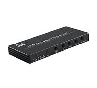 OUTFYT Conmutador Mezclador De VíDeo, HDMI 4K HDMI HDMI Quad Multi-viewer 4K HDMI 4X1 Conmutador Continuo 4K 30Hz Conmutador De TransmisióN En Vivo