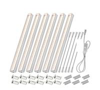 OUTFYT DIY LED Grow light Bar Sunlike Purple Red 4000K Growing Lamp for Indoor Plant Greenhouse,Ahorro de energía(4000K 6pcs)