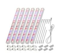 OUTFYT DIY LED Grow light Bar Sunlike Purple Red 4000K Growing Lamp for Indoor Plant Greenhouse,Ahorro de energía(Sunshine 6Pcs)