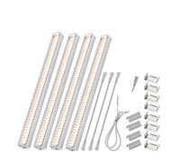OUTFYT DIY LED Grow light Bar Sunlike Purple Red 4000K Growing Lamp for Indoor Plant Greenhouse,Ahorro de energía(4000K 4pcs)