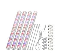 OUTFYT DIY LED Grow light Bar Sunlike Purple Red 4000K Growing Lamp for Indoor Plant Greenhouse,Ahorro de energía(Sunshine 4Pcs)