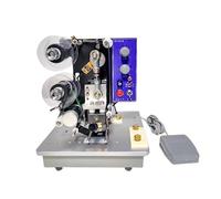 OUTFYT Máquina de codificación automática portátil for impresión Etiquetas Alimentos pequeñas en Acero. Estampado Caliente con Ajuste Fecha y número Lote,Multisuperficie(Purecopper)