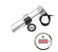 OUTFYT Medidor de indicador Nivel Aceite 0-190hm con Sensor Combustible 15 0 mm 200 250 450 for Digital 5 2 Calibre,Monitor preciso(150MM WS)