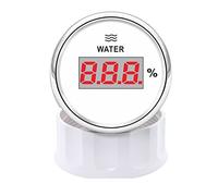 OUTFYT Medidor de Nivel Agua 52 mm con retroiluminación roja 0-190 ohmios for automóvil Barco,Monitor preciso(D)