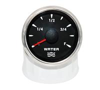 OUTFYT Medidor de Nivel Agua 52mm con retroiluminación 7 Colores + Sensor 0~190 Ohm medidor indicador Apto for Coche Barco Marino,Monitor preciso(Only Gauge)