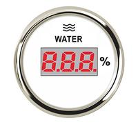 OUTFYT Medidor de Nivel Agua/Combustible Digital 52mm, 0~190 Ohm/240 33 Ohm, Unidad emisora de Combustible for Coche y Barco, sensores Agua for camión, yate RV,Monitor preciso(Beige)