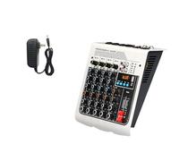 OUTFYT MX400 Mini Mezclador Profesional de 4 Canales Reproducción de MP3/Bluetooth Consola mezcladora de reverberación DSP,Una Experiencia De Sonido MáS Interesante