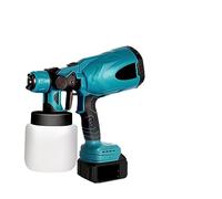 OUTFYT PISTOLA DE PULVERIZACIÓN eléctrica con aerógrafo de 800ML, pulverizador pintura inalámbrico, revestimiento acero for muebles automáticos for batería 18V,Superficie versátil(One big battery)