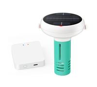 OUTFYT Probador De Ph del Agua, WiFi 7 en 1 medidor de Cloro PH ORP EC TDS salinidad Temp gua Salada Ppm probador App Monitor de Control for Piscina SPA Probadores De Agua (Color : Gateway)