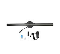 OUTFYT Proyector 3D con Ventilador holográfico de 16,5 Pulgadas y 2000 x 224 píxeles, WiFi, con 224 LED de luz,Calidad De Imagen HD