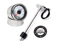 OUTFYT Sensor de Unidad envío Combustible Acero Inoxidable 100-600mm, 0-190 Ohm for Coche, Barco Marino, medidor Nivel con retroiluminación 7 Colores,Monitor preciso(WS with 475mm Sensor)