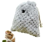 Outgoing Pig Draw - Bolsa de guinea de algodón cálido, 16 x 18 cm, bolsa deslizadora de azúcar, cómoda bolsa de transporte con cordón y ventilación transpirable para ardillas