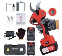 OUTIGO Tijeras de Podar Eléctricas, Tijeras de Podar con Baterías 2x3000mAh, Tijeras de Poda de 40 mm con Display, Tijeras de Podar 800W con Motor Brushless para Jardinería, Árboles Frutales, Viñedos