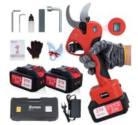 OUTIGO Tijeras de Podar Eléctricas, Tijeras de Podar con Baterías 2x3000mAh, Tijeras de Poda de 40 mm con Display, Tijeras de Podar 800W con Motor Brushless para Jardinería, Árboles Frutales, Viñedos