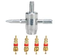 Outil D' De Valve - Kit D' De Valve Multifonction | Kit De Réparation De Pneus Compact | Outil De Pneu Pour L'entretien Quotidien
