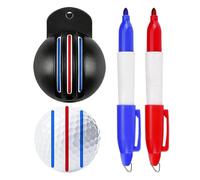 Outil de marqueur de balle de golf - Tapis de balles de golf résistant à la décoloration et outil de marqueur de balle au design haut de gamme | 1 outils d'étalonnage avec 2 marqueurs de tampon de bal
